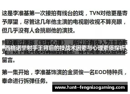 西格诺里射手王背后的技战术因素与心理素质探析